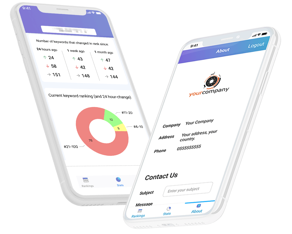 proranktracker myranks white label reporting app