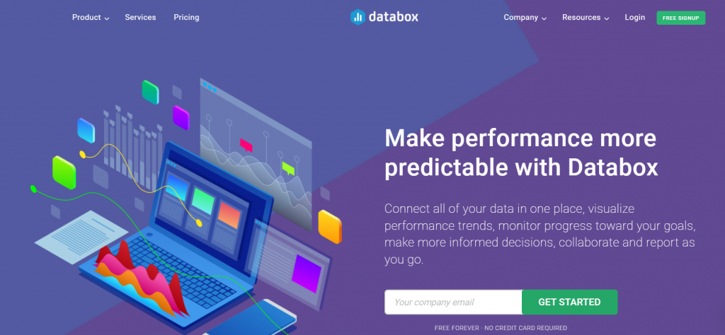 databox landing page view