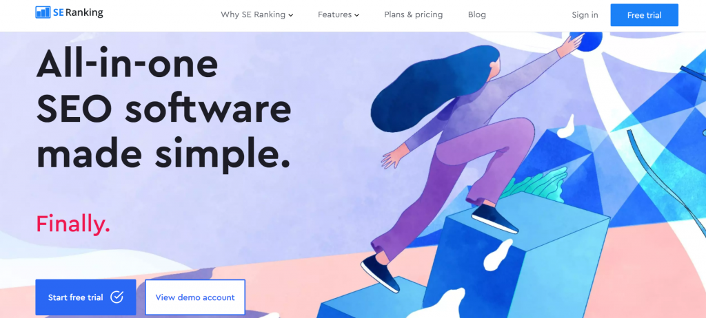 se ranking landing page