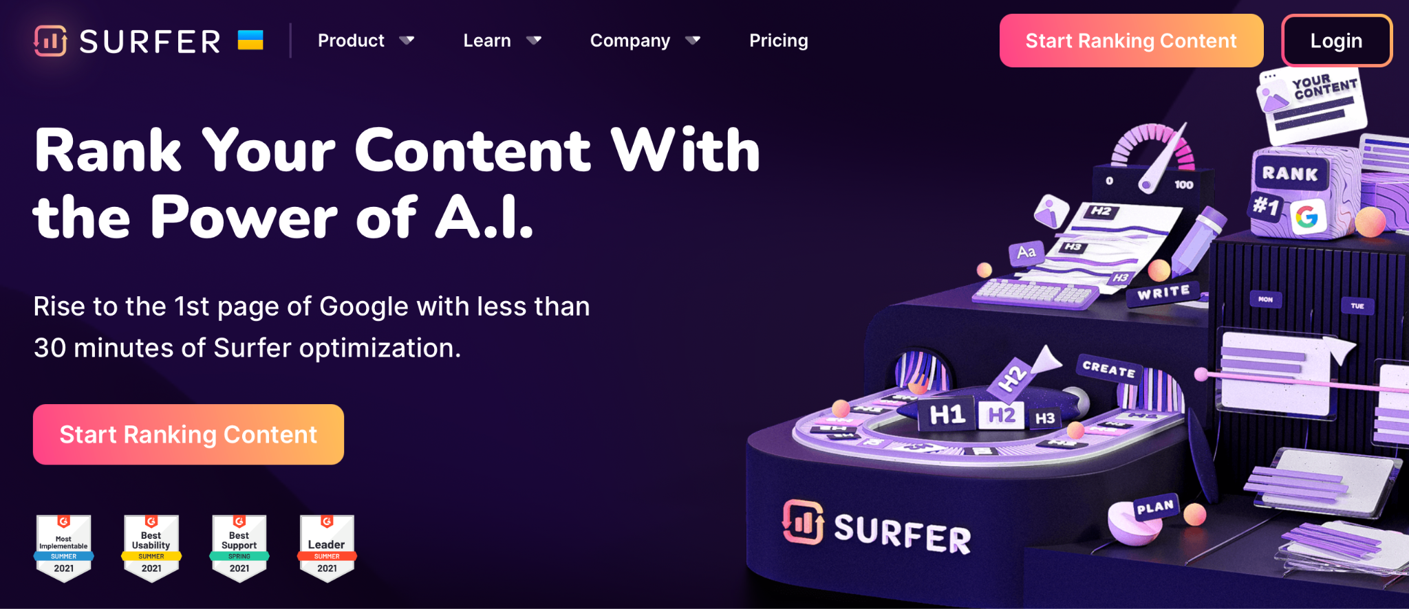 surfer seo is an Clearscope alternatives