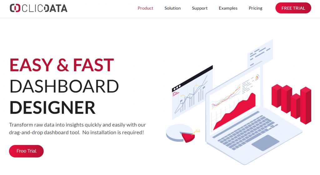 clicdata interface